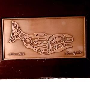 Copper Salmon Eagle by Roxanna Leask